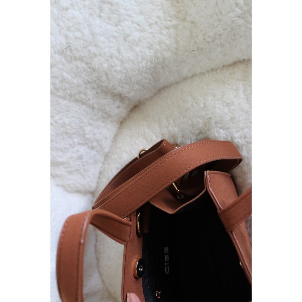 CISE “Protect Black People” Mini Crossbody Tote Bag | NWT | Brown Vegan Leather - Picture 3 of 5